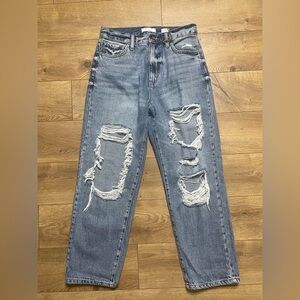 KanCan High Waisted  Straight Blue Jeans size 27X27